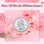 1500PCS 6mm Resin Jelly Rhinestones in Bulk, Bedazzling Flatback Crystals - Image 3