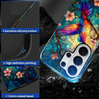 for Samsung Galaxy S26 Ultra Case, Stained Glass Hummingbird Pattern Glossy 2 - Image 3