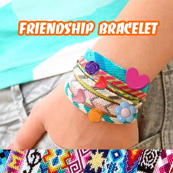 QCZKB Friendship Bracelet String 102 Skeins Fashionable Rainbow Color - Image 9