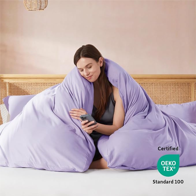 Nestl Lavender California King Duvet Cover Sets - Image 3