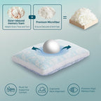 Sylvaris Shredded Memory Foam Cooling Soft Bamboo Viscose Pillow King Size - Image 6