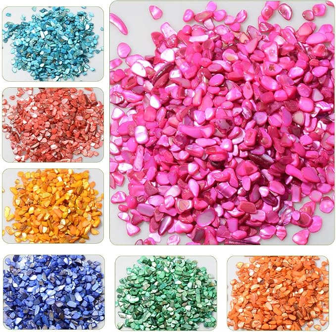 QICQDRAM Crushed Shells for Crafts About 1LB Small Natural Crushed Shells Bulk - Image 8