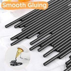 72 Pack Black Hot Glue Sticks Bulk, 0.27" Dia x 8" Long Black Glue Sticks - Image 3