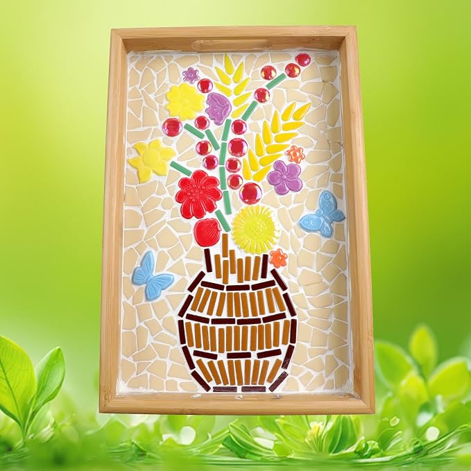 454g DIY Craft Ceramic Mosaic Tiles Flower Animal Mosaic Insect - Image 5