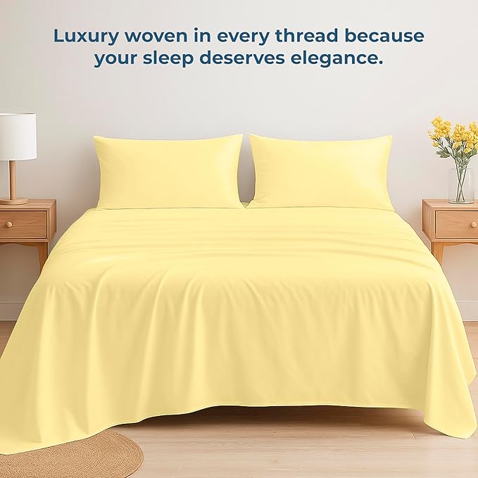 Royale Linen 100% Organic Cotton California King Flat Sheet Only - Image 6