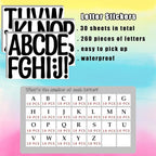 Bemeol 30 Sheets Large Letter Stickers 4 Inch Alphabet Letter Stickers Self - Image 2