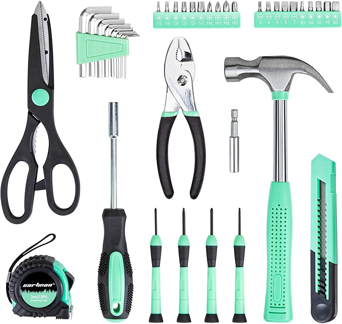 CARTMAN 39-Piece Household Tool Set, DIY projects, furniture setup, and daily - Image 2