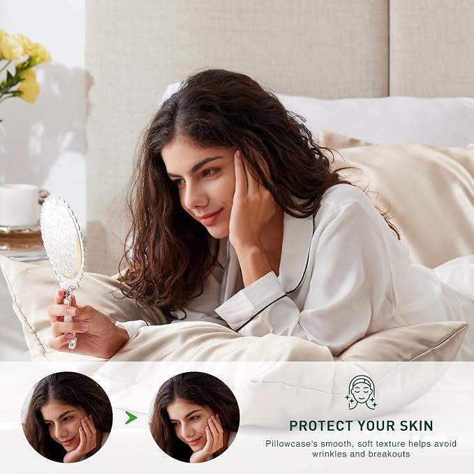 Love's cabin Satin Pillowcase Set of 2 Standard Size 20x26, Cooling Pillow - Image 2