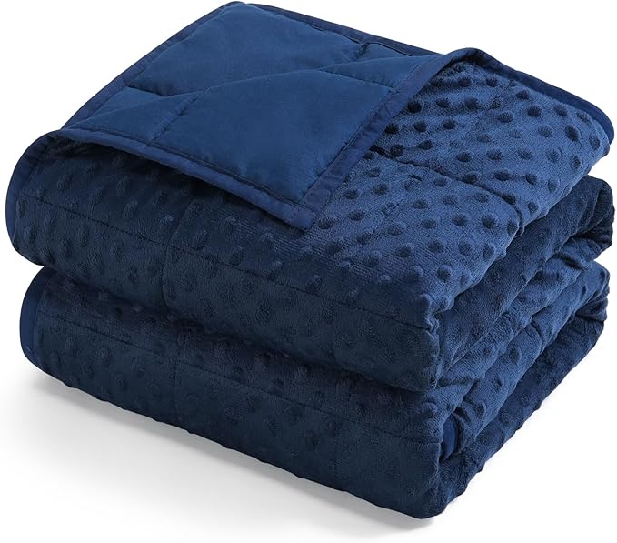 Kivik Weighted Blanket 20 lbs for Adults, Minky Dot Heavy Blankets, Microfiber by Kivik