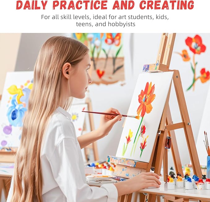 Simetufy 48 Pack 8 x 10 inch Canvas Boards - Image 2