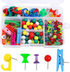 BESARME 200 Pcs Push Pins for Bulletin Board, Thumb Tacks for Cork Board | by BESARME