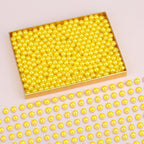 DUQGUHO Yellow Beads for Jewelry Making 8mm Fake Pearl Beads for Bracelets - Image 2