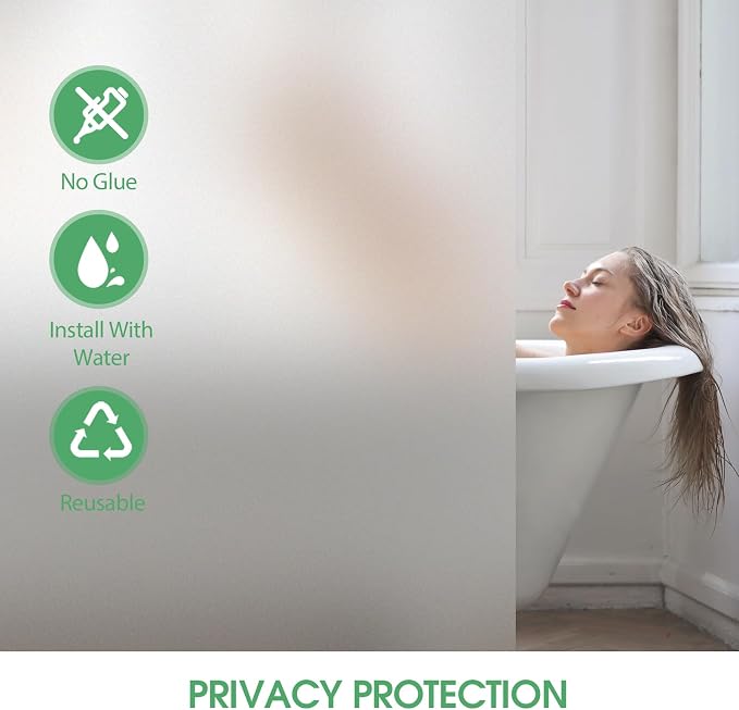 STATINT Frosted Glass Window Film Privacy Sun Blocking UV Protection Window - Image 5