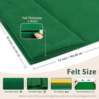 Moss Green Fabric Sheet 72" X 36", 1.4mm Thick Large Soft Durable Flexible - Image 2