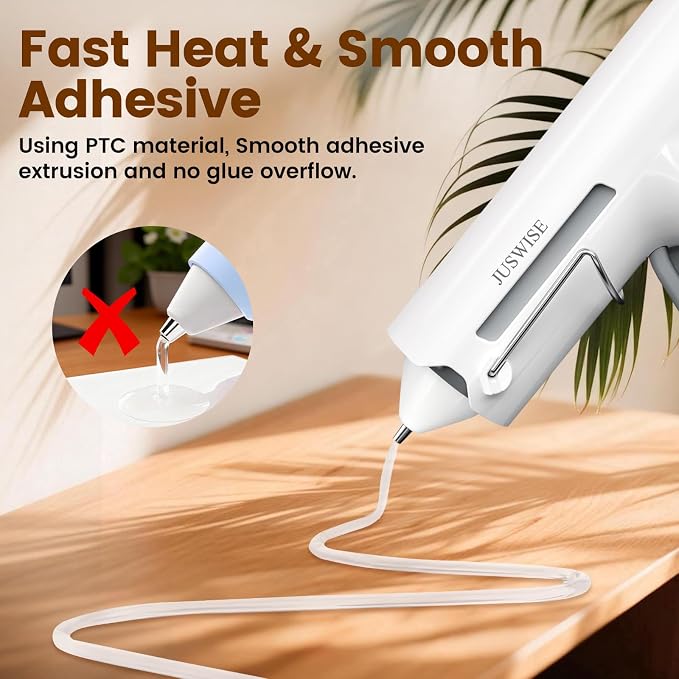Cordless Hot Glue Gun and 20 Sticks Set, Fast Preheating, Mini Size | 2200mAh - Image 2