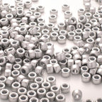 1000 Pcs Acrylic Silver Pony Beads 6x9mm Bulk - Image 5