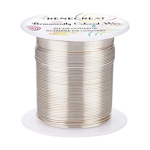 BENECREAT 20 Gauge 32 Yards Silver Jewelry Wire by BENECREAT