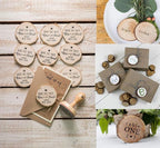50Pcs Wood Slices for Crafts, 2.4"-2.8" Unfinished Wood Circles for Crafts - Image 6