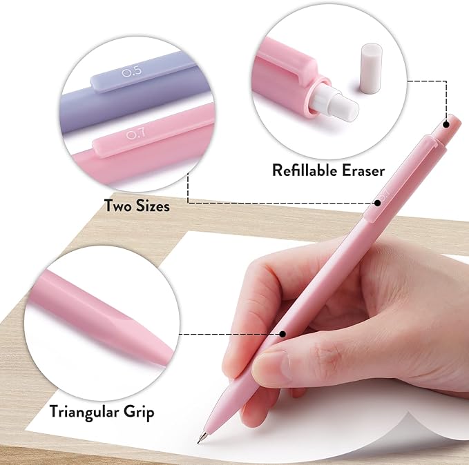 Four Candies Cute Mechanical Pencil Set, Aesthetic School Supplies - Image 5
