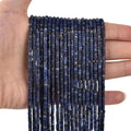 155pcs 3x2mm Natural Blue Sodalite Heishi Disc Rondelle Spacer Stone Semi by LIFAVOVY