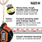 Klein Tools 9225 Tape Measure, Heavy-Duty Measuring Tape - Image 3