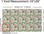 Feelyou Flamingo Upholstery Fabric by The Yard, Tropical Hawaiian Floral - Image 2