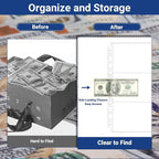 180 Pockets Acid Free Currency Sleeves, 30 Pack Dollar Bill Sleeves - Image 5