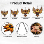 Owl Faux Tiffany Acrylic Suncatcher Stained Glass Effect Window Car Hanging - Image 2