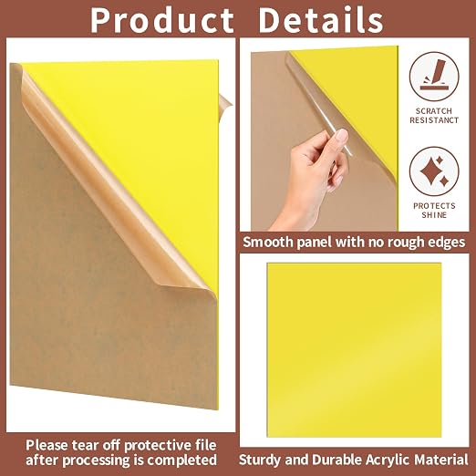 1/8 Thick 12 x 12 inch Acrylic Sheets - Image 4