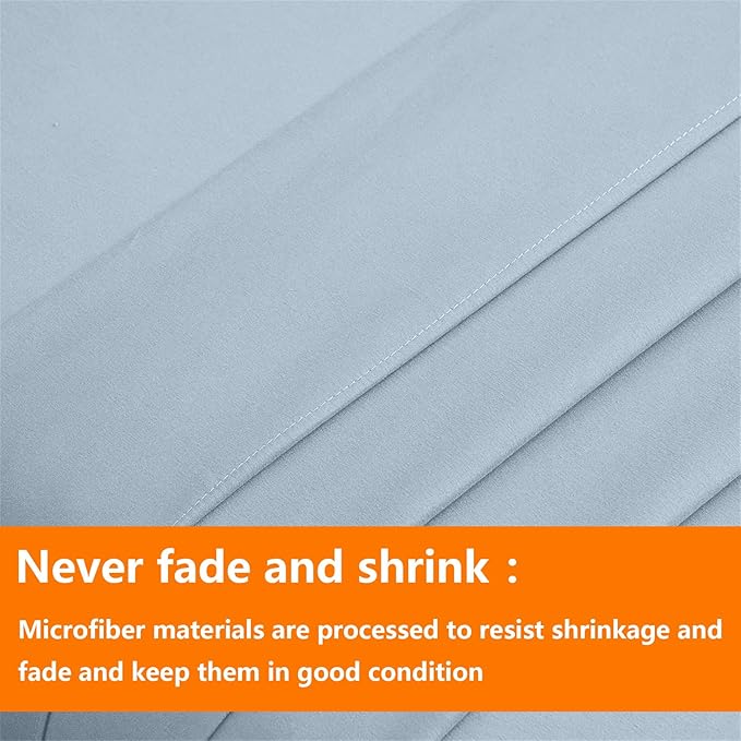 TAIMIT Light Blue Full Size Comforter Set - Image 7