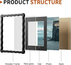 10x10 Wavy Picture Frame With Mat - Image 4