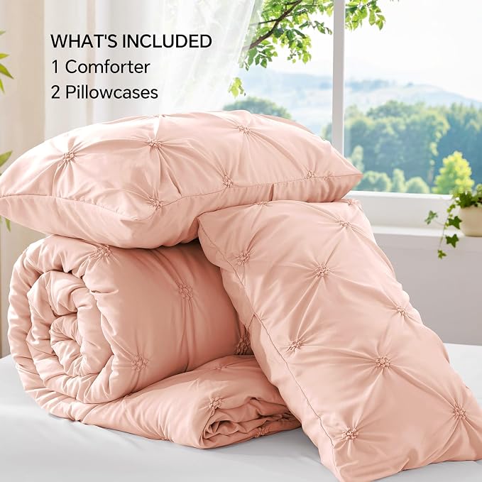 BEDELITE Dusty Pink King Size Comforter Set - Image 7