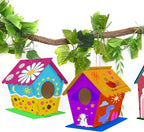 hapray 12 Pack Bird House Kit, DIY Birdhouse Kits, Wooden Crafts Arts - Image 7