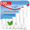 KIISIISO Toilet Bowl Cleaner Tablets 100 PACK, Automatic Bleach Toilet Tank Cleaners, Bathroom Long-Lasting Freshness, Slow-Releasing Powerful Deodorizing & Descaling