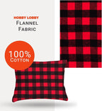 Hobby Lobby Red Buffalo Check Flannel Fabric, 2 Yards | Precut Fabric - Image 3