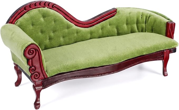 ABOOFAN 1:12 Scale Dollhouse Furniture, Victorian Miniature Couch by ABOOFAN
