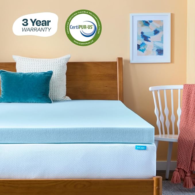 Linenspa Memory Foam Mattress Topper, Twin XL Size - Image 6