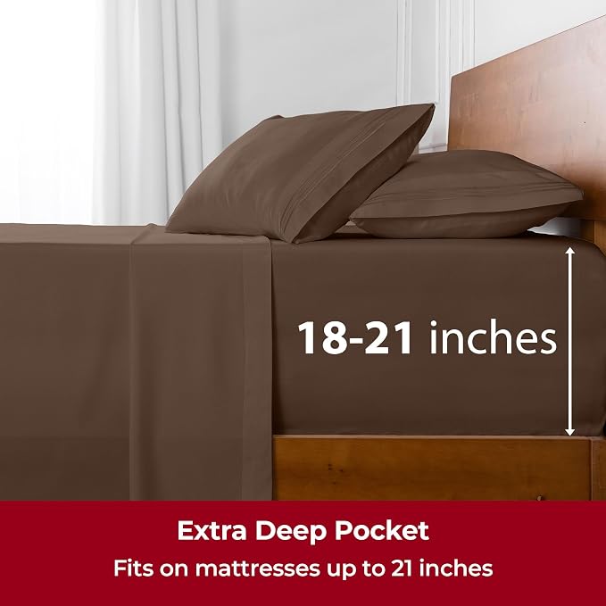Mellanni Extra Deep California King Sheets - Image 6