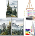 Mandun 3 Pack Paint by Numbers for Adult, Landscape Paint by Numbers Kit for by MANDUN