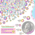 qiipii 24 Color 7200pcs 4mm Jelly Resin Rhinestones - Image 5