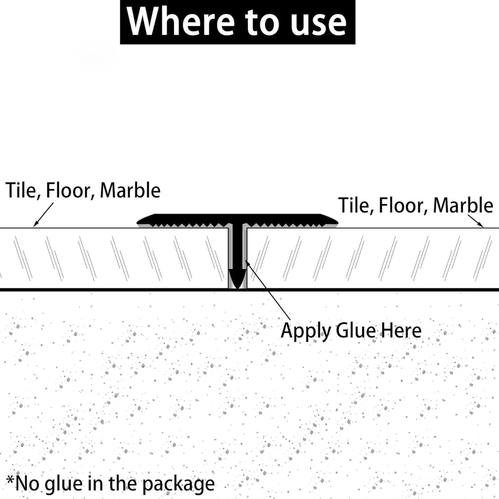 3Pcs Aluminum T Molding Trim & Floor Transition Strips, Flat Divider Strip for Door Threshold and Joining Flooring Gaps of Laminate Planks Tile (2.9Ft x 1.6In, Matte Silver)