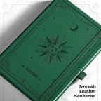 EMSHOI Graph Grid Journal Notebook, 320 Pages, A5 Size | Leather Hardcover - Image 2