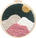 Landscape Punch Needle Kit for Adult Beginner, Painting Crochet Kit, Home Decor by Unknown