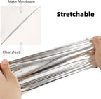 FUNKAKA Heat Transfer Vinyl Soft Silver HTV Rolls - Image 2