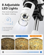 Digital Coin Microscope 1000X, 4.3" LCD Coin Magnifier - Image 7