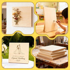 FSWCCK 5 Pack 12 x 12 inch Wood Panel Boards, Unfinished Wood Canvas Wooden - Image 7