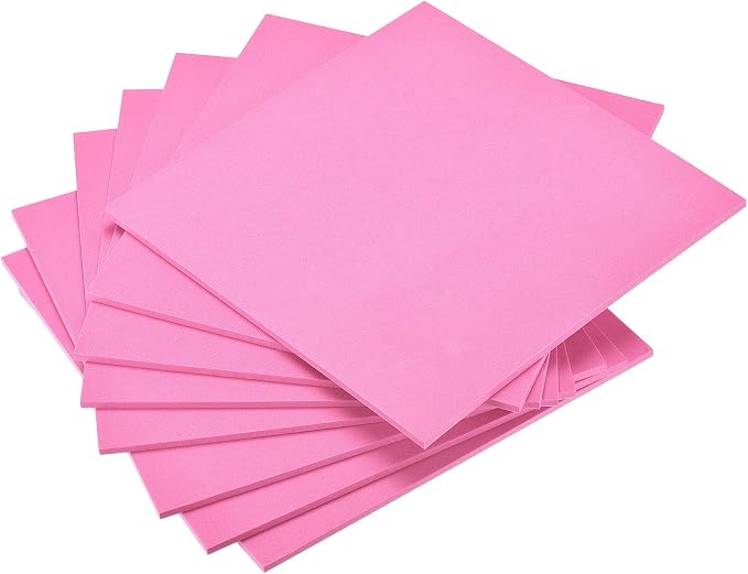 uxcell Pink EVA Foam Sheets 10 x 10 Inch 5mm Thickness by uxcell