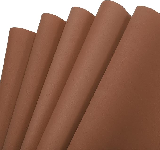 MECCANIXITY EVA Foam Sheets Brown 19.7 Inch x 17.7 Inch 0.8mm Thick Crafts Foam by MECCANIXITY
