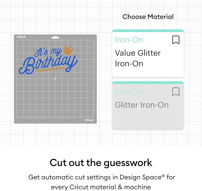 Cricut Value Glitter Iron On, Sampler Pack | HTV Heat Transfer Vinyl - Image 4