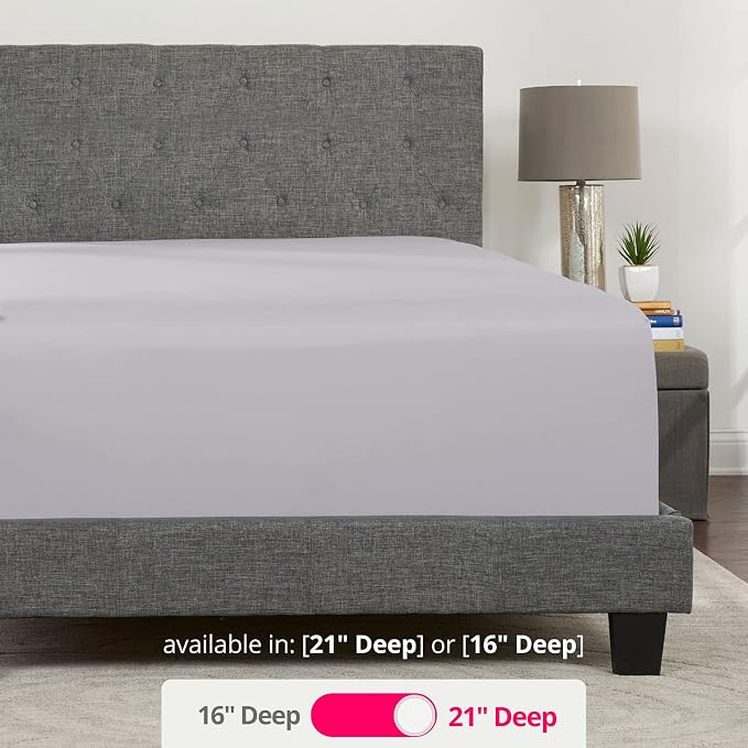 Queen Fitted Sheet Only Deep–Pocket – Extra Deep Pocket Queen Fitted Sheet – - Image 3